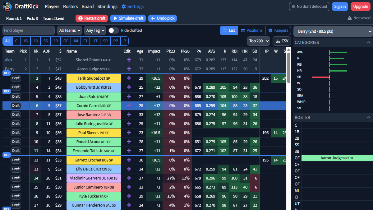 DraftKick draft assistant